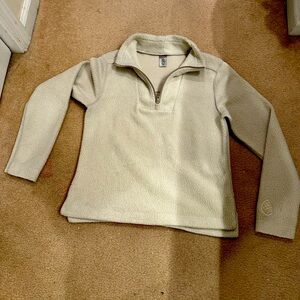 STIO 1/4 Zip Fleece Pullover Jacket (?) Women's Size Small Beige *Flaw*